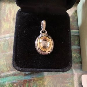 Judith Ripka 18k necklace charm